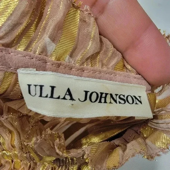 Ulla Johnson Ruffled Tiered Mini Dress Romantic Glam Feminine Holiday Cocktail 2 - Picture 11 of 12